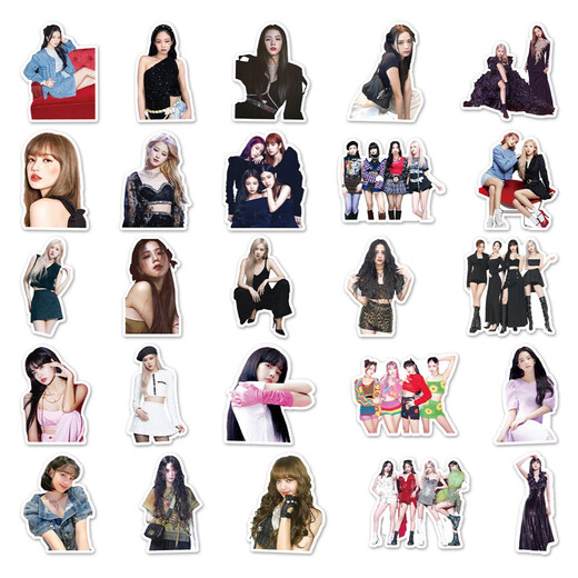 50张blackpink涂鸦贴纸韩国女团周边贴纸DIY手机壳行李箱贴纸防水 TZ-blackpink-677