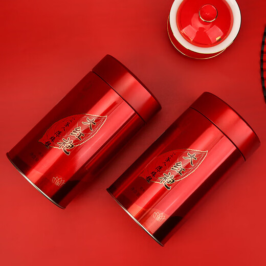 Wuyi Star Oolong Tea Happy Meet A Ming Wuyi Rock Tea Dahongpao Mellow Level 125g Canned Gift Tea AM500