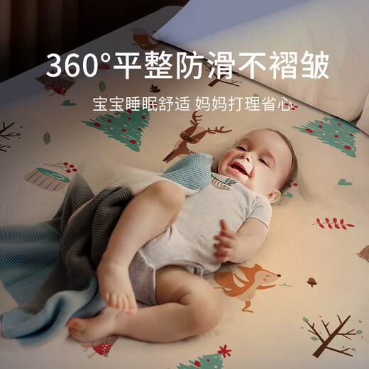 Tongkui diaper pad baby large washable waterproof sheet extra large breathable baby care pad aunt blue deer 150*200