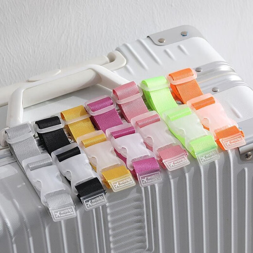 Shiftend suitcase external buckle straps suitcase anti-loss fastening with luggage fixing clamps suitcase accessories recommended 3 packs [random color] free hands
