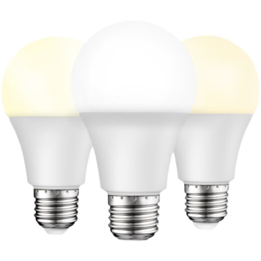 NOTBAATY smart three-color dimming LED light bulb 5w7w9w12w15W18 watt 24 desk lamp E27 spiral energy-saving lamp 5W-three-color dimming-1 pack other