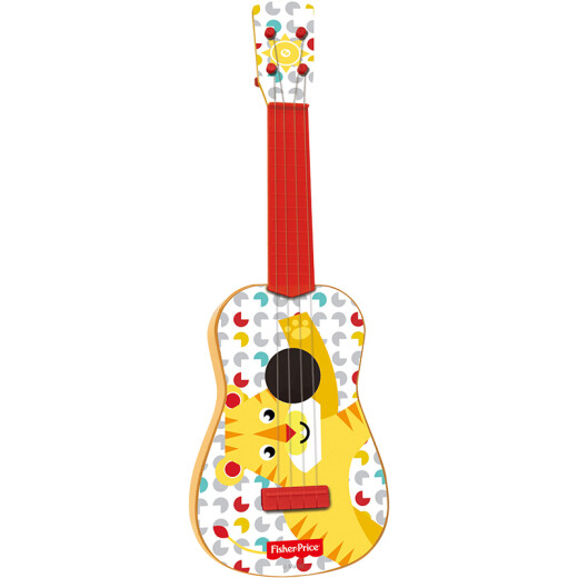 Fisher-Price musical instrument ukulele baby early education music enlightenment infant musical instrument ukulele girl boy yellow tiger GMFP001