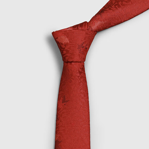 Jinlilai men's national style retro koi wedding groom groom best man business formal wear tie 61M7 red