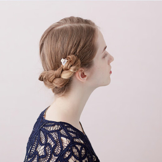 ALEXANDRE DE PARIS Vendôme Mini Clip All-match Hairpin Light Luxurious Hair Accessory Birthday Gift for Women N3 Black Gold