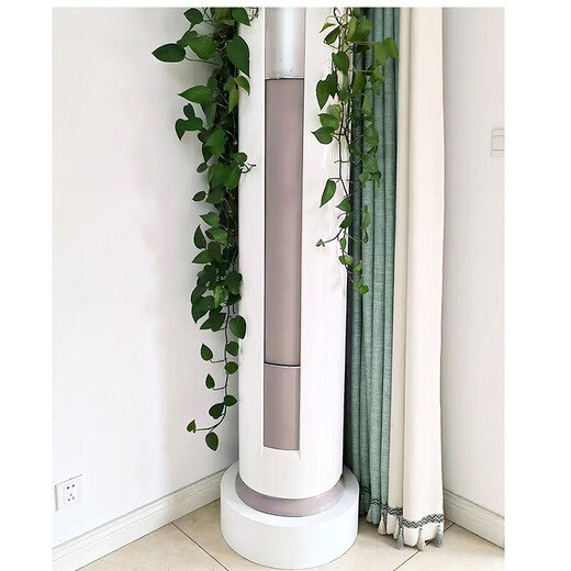 Sinikeya Base de climatiseur Support de rehaussement cylindrique Support d'armoire vertical universel carré et rond Support de table rond en bois Hauteur Support résistant à l'humidité Diamètre 50 Haut 15 (trou mural 20-25 usage interne)