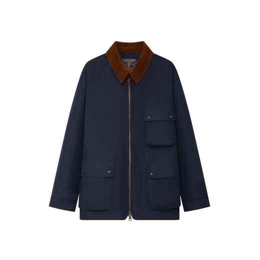 Teenie Weenie Bear Men's Autumn and Winter New Comfortable Simple Style Casual Jacket Men's Winter Lapel Warm Jacket Men Navy Blue L 175