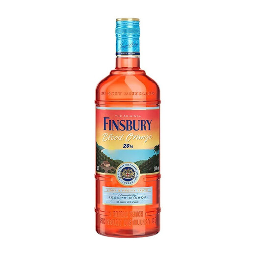 SIERRA Finsbury金酒血橙杜松子金酒 bloodorange20%vol芬伯利蒸馏gin酒 700mL 1瓶