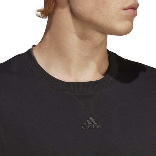Adidas Herrenkleidung gedrucktes T-Shirt Lose atmungsaktiven lässigen Sportarten Runde Nacken Kurzarm GP4826 IC9793 S