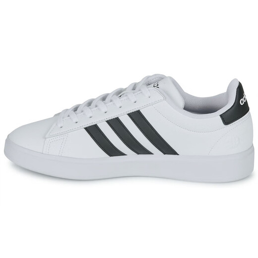 阿迪达斯 （adidas）情侣款低帮系带运动板鞋学生球鞋GRAND黑白色2025春秋新款GW9195 白色/黑色 36