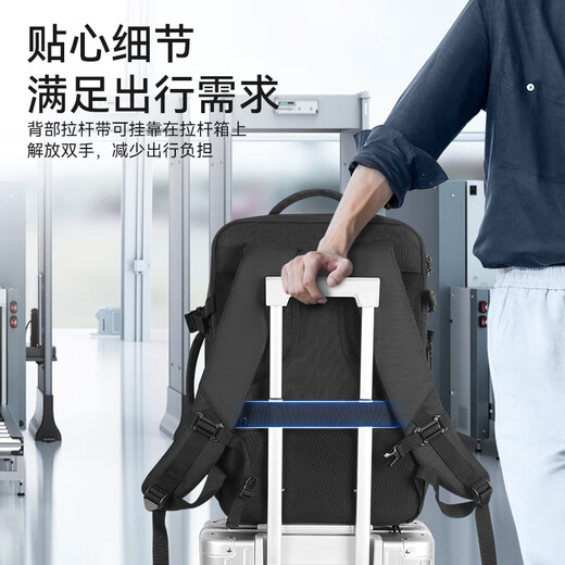 Crosgagear Swiss Business Trip mochila Gran capacidad de 17.3 pulgadas Bolso de negocios Bolso de viaje seco SECH SEPARACIÓN Bag Men and Women