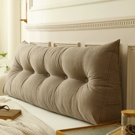 Nanjiren (Nanjiren) Bedside Cushion Soft Pack Double Crystal Velvet Long Pillow Pillow Large Backrest Internet Popular Back Pillow Back Cushion Corn Velvet Triangle - Morning Mist Green Length 60* Width 20* Height 50cm Nanjiren (Nanjiren) Bedside Cushion Soft Pack Double Crystal Velvet Long Pillow Pillow Large Backrest Internet Popular Back Pillow Back Cushion Corn Velvet Triangle - Morning Mist Green Length 60* Width 20* Height 50cm