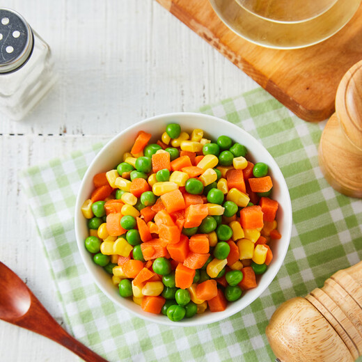 Jingxiansheng Pu Zhiling European Mixed Vegetables 350g/bag Fruit Corn Kernels Imported Sweet Green Beans Light Salad Frozen Vegetables