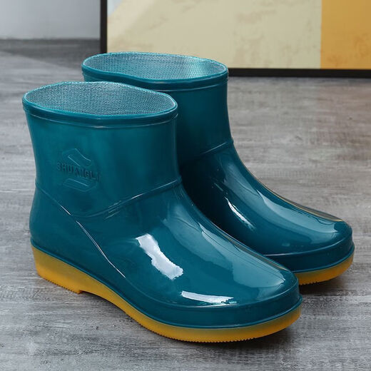 Oxygène Dragon Boots Boots Bottes de pluie pour femmes Sole Tube Femme Bottes de pluie pour femmes Bottes de pluie Anti-slip Fashion Adult Anti-Slip Chaussures en caoutchouc Femmes Anti-Women Low Tube-628-ARRICOT Color-Poto One Sigle 38