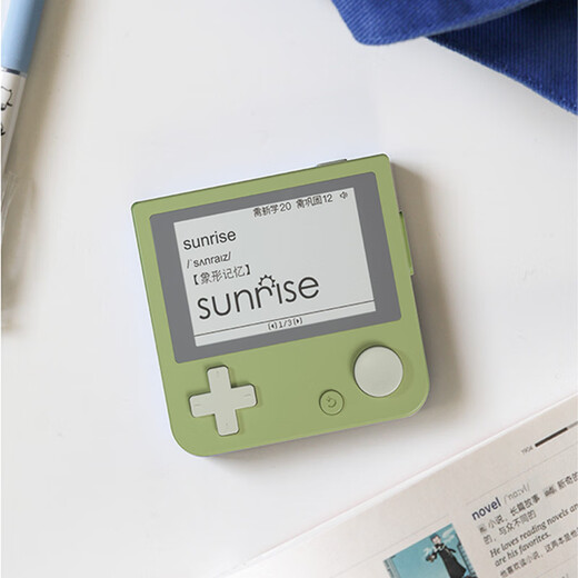 BaiCi word machine, ink screen, real person pronunciation, portable English learning machine, synchronized teaching materials, elementary school and college entrance examination vocabulary memorization word artifact, special contribution, avocado green, including gifts