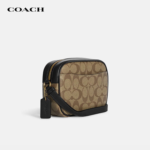 蔻驰（COACH）女包 JAMIE系列老花相机包 女士时尚单肩斜挎包 奢侈品包包 棕色C9926IMCBI 19*6*13cm