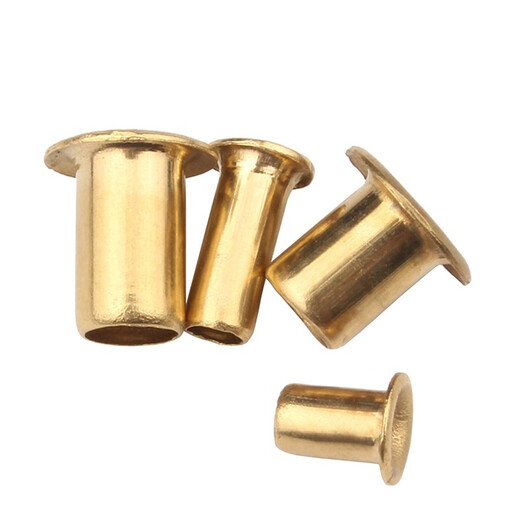 Guwanji copper eye rivets, hollow copper rivet buckles, single-tube through-hole through-core rivets, cap nails, willows, national standards, M1.5*2.5, 200 pieces