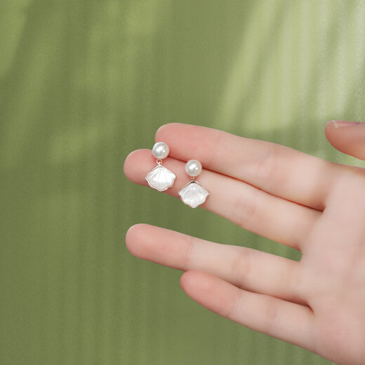 Manhe (MANHE) S925 silver earrings women's earrings women's 2025 new earrings wife's birthday gift for girlfriend