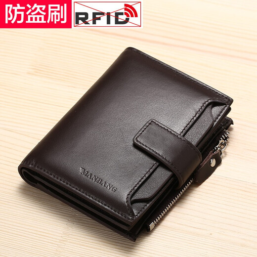 Regalo de cumpleaños para el novio esposo Manbang 2020 NUEVA Billetera para hombres Licencia de conducir vertical de cuero corto vertical VERTICAL CARDE VERTICA CARD Multi-Funcion