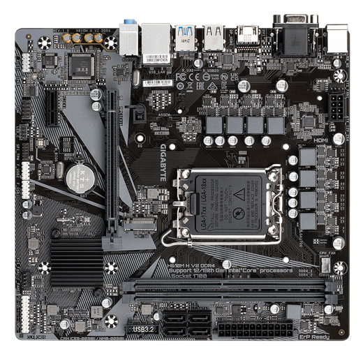 技嘉/华硕/微星H610M系列搭酷睿12100F/12400F/12490F全新主板CPU套装 技嘉H610M H V2 D4 +i5 12400 全新散片(带核显）