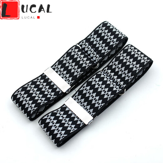 LUCALY shirt sleeve cuffs fabric sleeve cuffs shirt sleeve cuffs bartender arm cuffs armbands sleeves for men and women sleeve bundles suit cufflinks soothing Shen Wei navy blue white dots