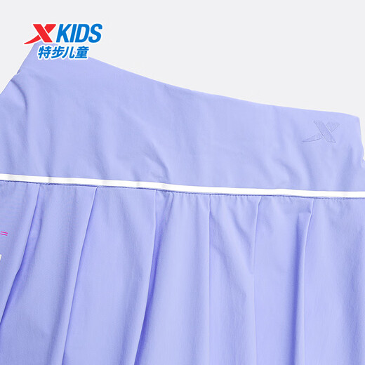 
XTEP (XTEP) 2024 summer new style for women's middle-aged and children's half-body pleated skirt, anti-exposure sports pants skirt 676224944047 Kale purple 160
