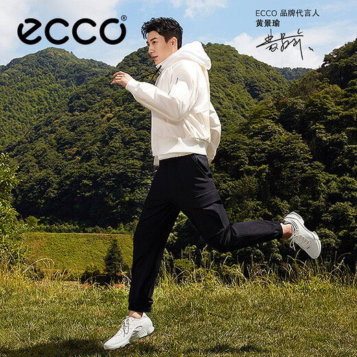 ECCO BIOM C leather grip wear-resistant outdoor mountaineering sneakers for men Jianbu 800424 black 42