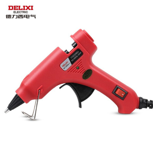 DELIXI hot melt glue gun handmade glue gun household hot melt glue gun electric hot melt glue stick small hot melt glue stick hot melt glue gun 80W suitable for 11mm glue stick