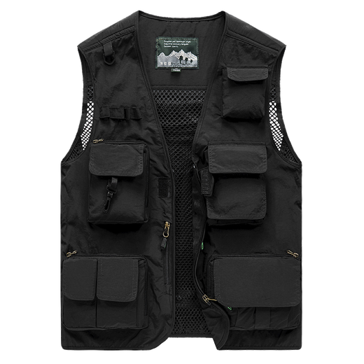 
JP Spring, summer and autumn thin men's vest multi-pocket quick-drying mountaineering photography jacket 9898 9898 khaki L (suitable for 125 Jin [Jin equals 0.5 kg]-140 Jin [Jin equals 0.5 kg])