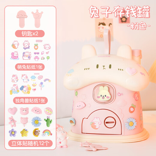 菲贝（feibei）六一儿童节礼物小兔子存钱罐储蓄罐儿童玩具小女孩生日礼物7-12