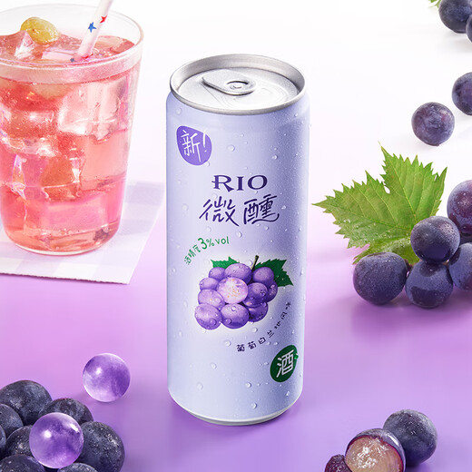 锐澳（RIO）洋酒预调鸡尾酒果酒微醺系列330ml3度口味自可选限定青梅龙井中秋 白桃白兰地*24