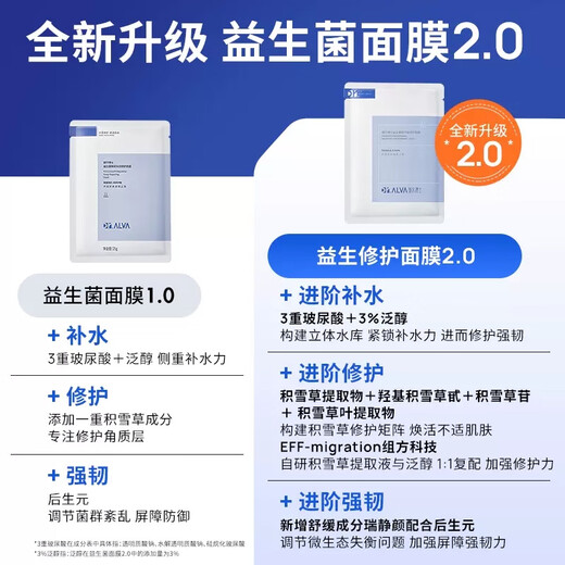 Dr. Aier Probiotic Repair and Soothing Mask Upgrade 2.0 Sensitive Skin Centella Ashesia is Red and Emergency Moisturizing Stay up late 5 boxes/50 tablets (Super affordable)