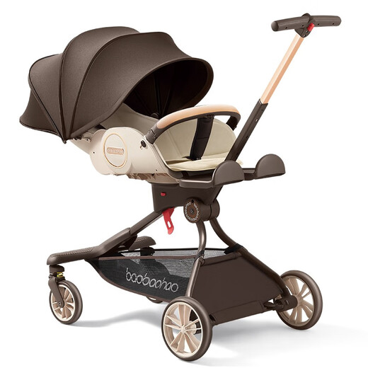 Baby Good V9-C Baby Walking Artifact Baby Walking Stroller Two-way High View Lightweight Foldable Baby Stroller V9-C Caramel Milk Tea