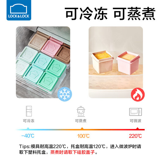 Boîte de nourriture complémentaire lekou Boîte de partition en silicone pâte de viande de bébé