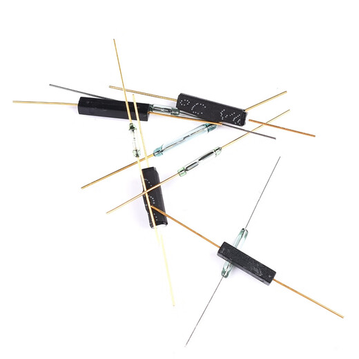 Sheng Xinran MKA14103 Schilfrohr Normalerweise geöffneter Typ Normalerweise geschlossene Anti-Vibration und Schädigung Magnetron-Schalter Goldverteidiger Glas GPS-11A 14 mm MKA-14103 Normalerweise geöffneter Typ (50 Stück)