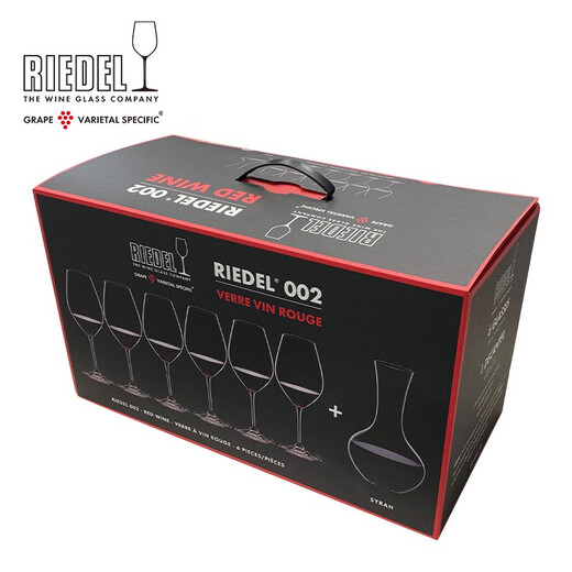 RIEDEL Germany imported Shiraz decanter, high-end red wine glass, light luxury goblet, 7-piece gift box set