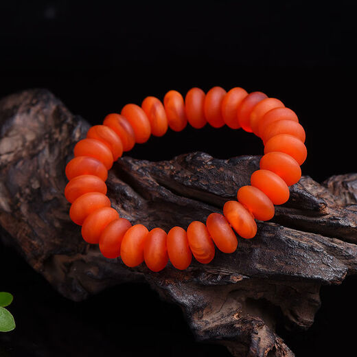 Chengyuanxiang CREORISETIN natural raw mineral old beeswax cake abacus bead bracelet Russian material bracelet red beeswax genuine fluorescent floating salt water amber old red wax 14mm