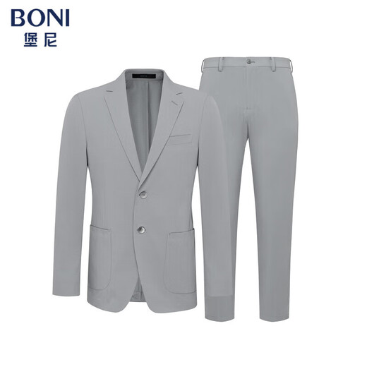Bonny suit suit men's casual small suit men's light mature style business solid color versatile slim suit suit trousers suit-single jacket 175 suit
