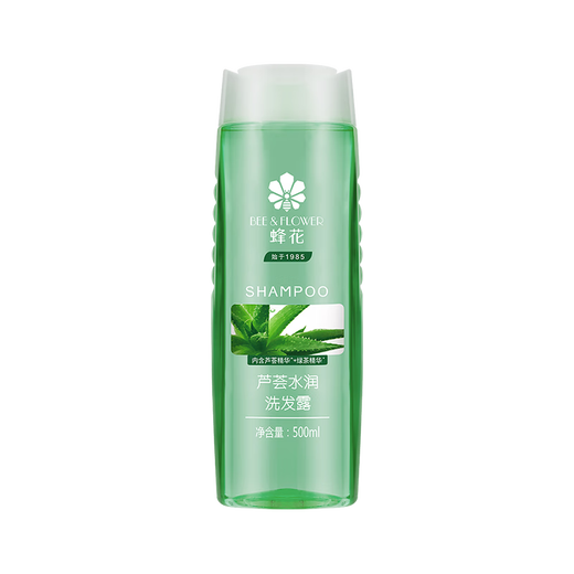 Bee Flower Aloe Vera Shampoo Hidrating Aloe Vera Té verde Hidratando y eliminando aceites para hombres y mujeres crema de champú 500ml