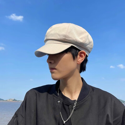 Tirunshi chapeau masculin de style coréen de la marque de mode béret printemps et automne hatte octogone