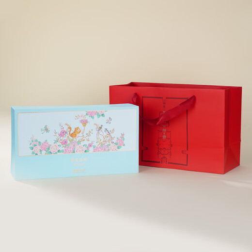 Forbidden City Culture Blooming Flowers Tea Set Bone China Teapot Teacup Tea Set Complete Set Palace Museum Cultural and Creative Gifts Gift Box (1 Pot 4 Cups)