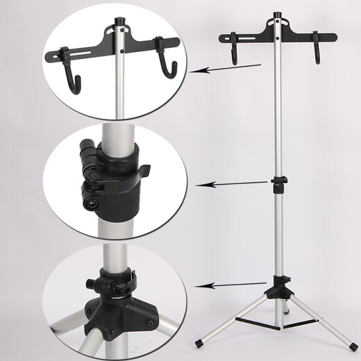 Mountain bike parking rack telescopic bicycle rack road bike display rack vertical household adjustable repair rack triangle rack LCH-301