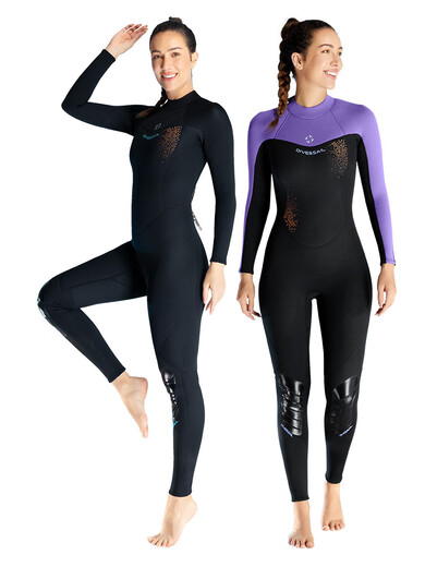 VVIR EER3MM adult swimsuit wetsuit women's warm swimsuit surfing snorkeling one-piece waterproof wetsuit wetsuit 3mm front zipper men's 210 blue XL 2mm (inclusive)-3mm (inclusive)