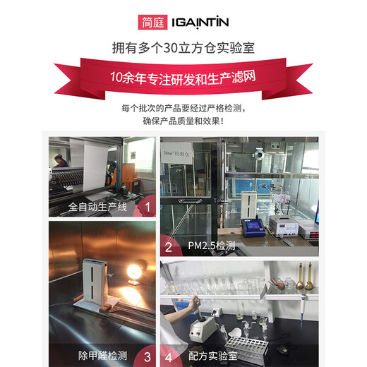 简庭（IGAINTIN）适配日立新风系统滤芯KPI-3523Q3/F过滤网 KPI-3523Q3/F 2片高效滤网