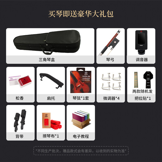 木棉花V008小提琴初学者儿童成人练习考级手工实木专业级 V008经典畅销款【推荐】 1/2 身高135cm左右适用