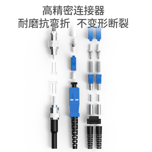 Wanjeed Faser-Jumper LC-LC Single-Mode Dual-Core-Telekommunikationsgrad-Pigtail SC/FC/ST-Single-Mode-Single-Core-Halogen-freie optische Kabelfaser-Eintrag Innenkabel LC-LC Single-Mode-Doppel-Core-2-Meter