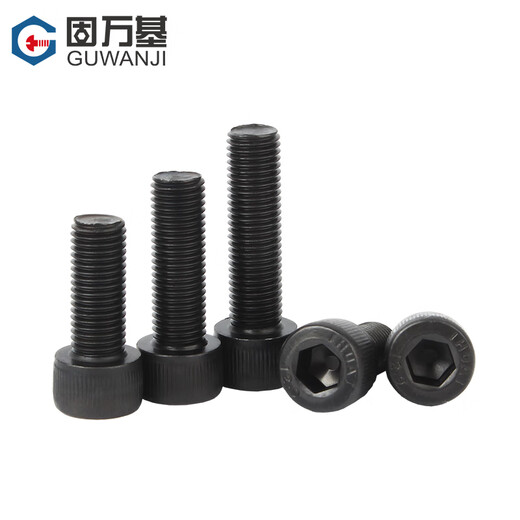 GUWANJI Grade 12.9 High Strength Cup Head Fine Thread Hexagon Screws Small Thread Screws Cylindrical Head Bolts National Standard Standard Parts M10x1.0x16 (5 pieces)