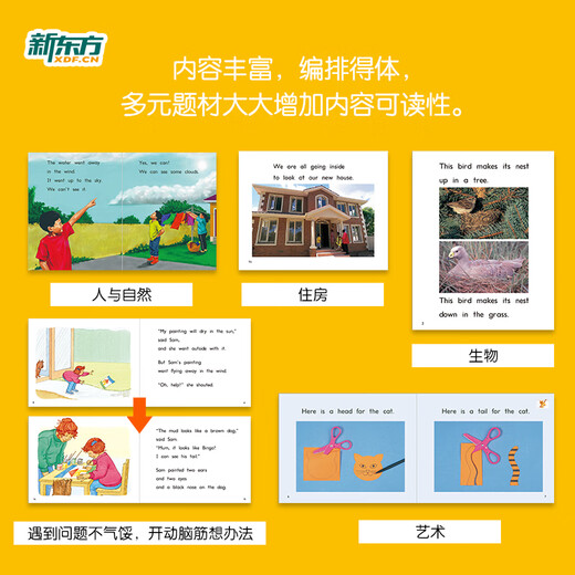 Offizieller Flagship-Store von New Oriental PM Rainbow English Graded Reading Englisch-Bilderbücher für Kinder für die Klassen 1–9 Komplettes Set Einzelbuch Optional American Cengage Original Kinderbuch Enlightenment English Picture Books für Kinder im Alter von 3–12 Jahren Integrierte englische Leselösung Wissenschaftlich bewertete Click-to-Read-Version PM Rainbow English Grades 4–6 (Anwendbar für die Klassen 1–3)