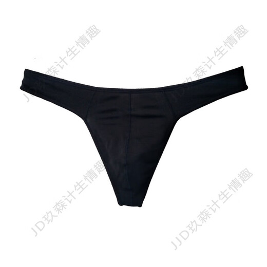 Sexy underwear men's thong cotton underwear sports underwear seamless breathable light men's style fun splicing black 2XL