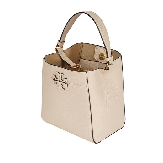 
TORY BURCH new tb women's bag Tang Li Baiqi women's handbag bucket bag McGraw series fashion trend one-shoulder crossbody bag birthday gift for girlfriend cheese white trumpet 74956 724