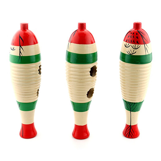 
Lelinyuan Orff Percussion Instrument Early Education Frog Song Tube Kindergarten Scratch Wood Fish Fish Frog Tube Frog Tube Shaved Fish Bangzi Small 20cm
